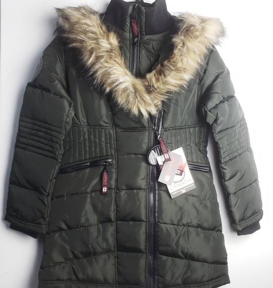 NEW! CANADA WEATHER GEAR Big Girls' Insulated Parka Large 14-16. - Picture 2 of 6
